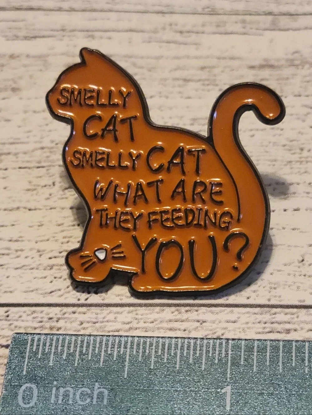 SMELLY CAT Orange Cat Enamel Pin